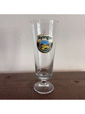 Ayinger PrivatBrauerei Footed Beer Glass Rastal 0,5l German Beer